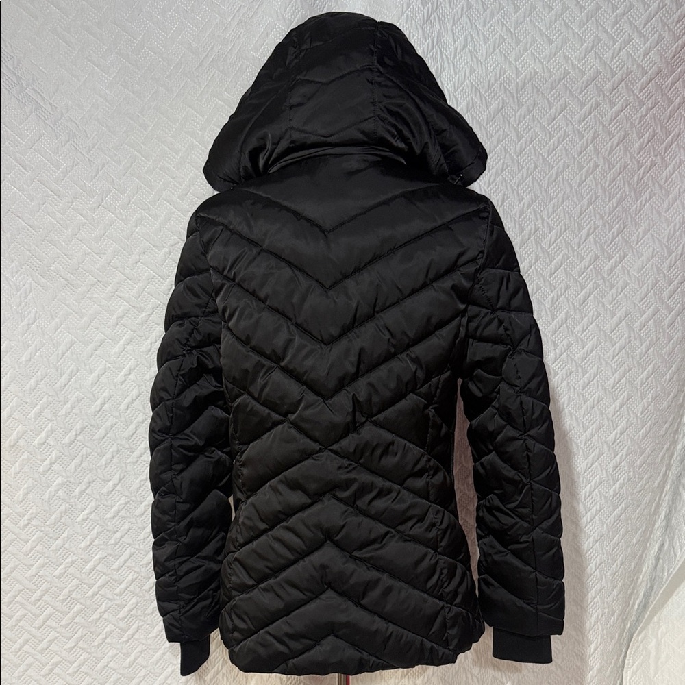Nautica Quilted Black Puffer Coat - Picture 4 of 5